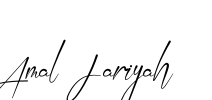 Amal Jariyah 字体预览图