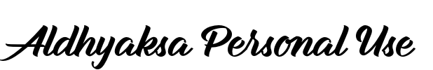 Aldhyaksa Personal Use