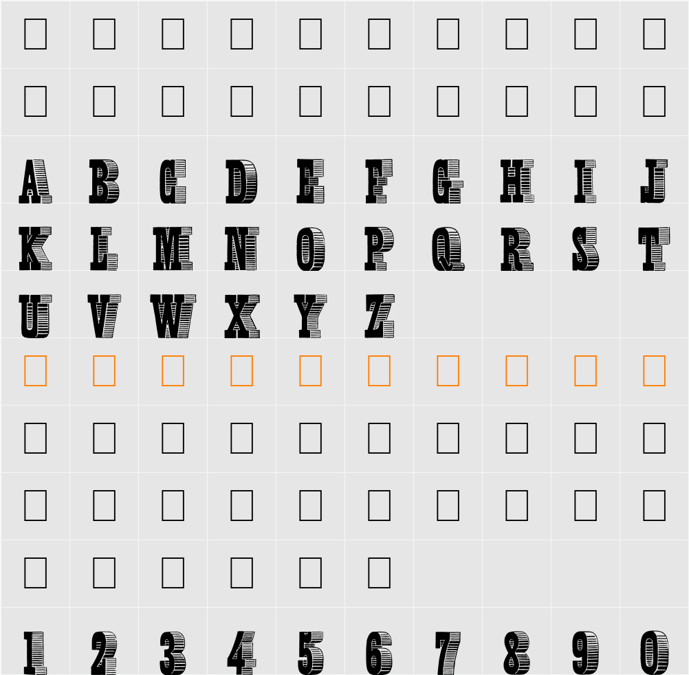 Alexandre 字符映射表