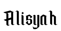Alisyah 字体预览图