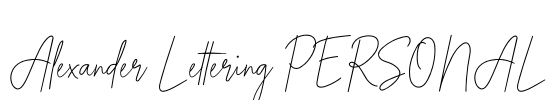 Alexander Lettering PERSONAL