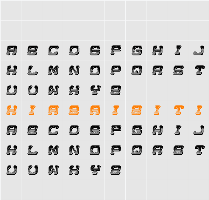 Anabela 字符映射表