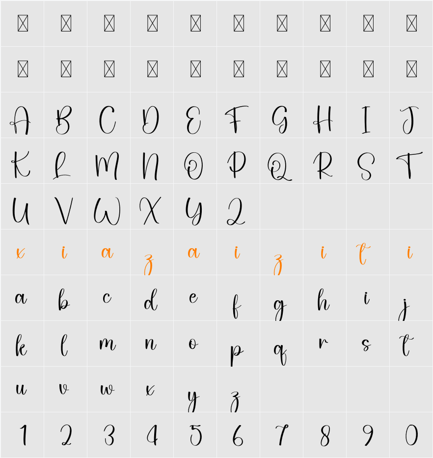 Badlyhot 字符映射表