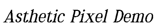 Asthetic Pixel Demo