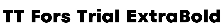 TT Fors Trial ExtraBold