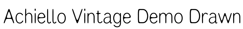 Achiello Vintage Demo Drawn