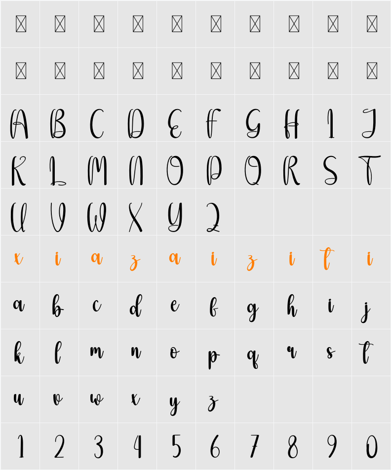 Beautybee 字符映射表