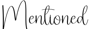 Mentioned