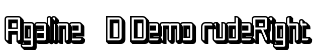 Agaline 3D Demo rudeRight