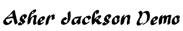 Asher Jackson Demo