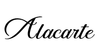 Alacarte 字体预览图