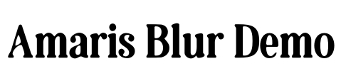 Amaris Blur Demo