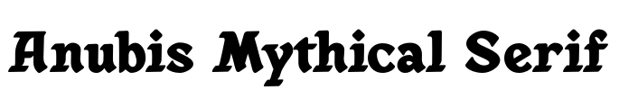 Anubis Mythical Serif