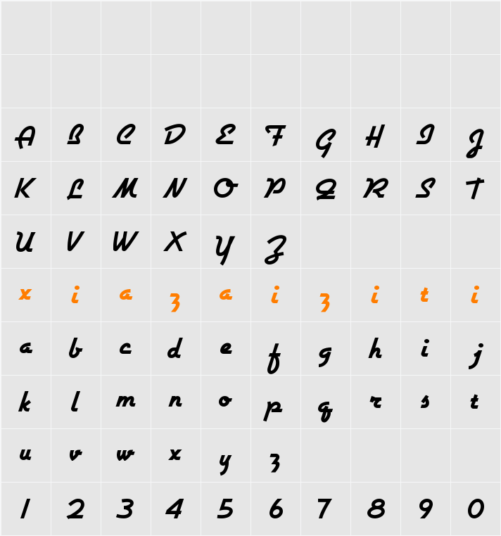 Airstream 字符映射表