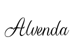 Alvenda  字体预览图
