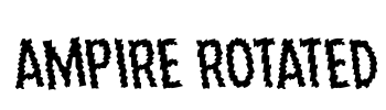 Ampire Rotated 字体预览图
