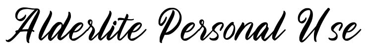 Alderlite Personal Use