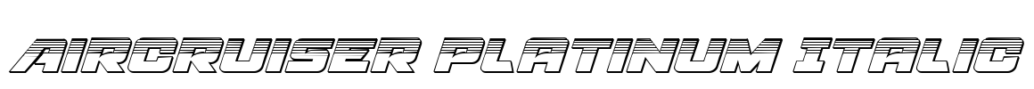 Aircruiser Platinum Italic