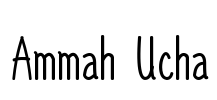 Ammah Ucha 字体预览图