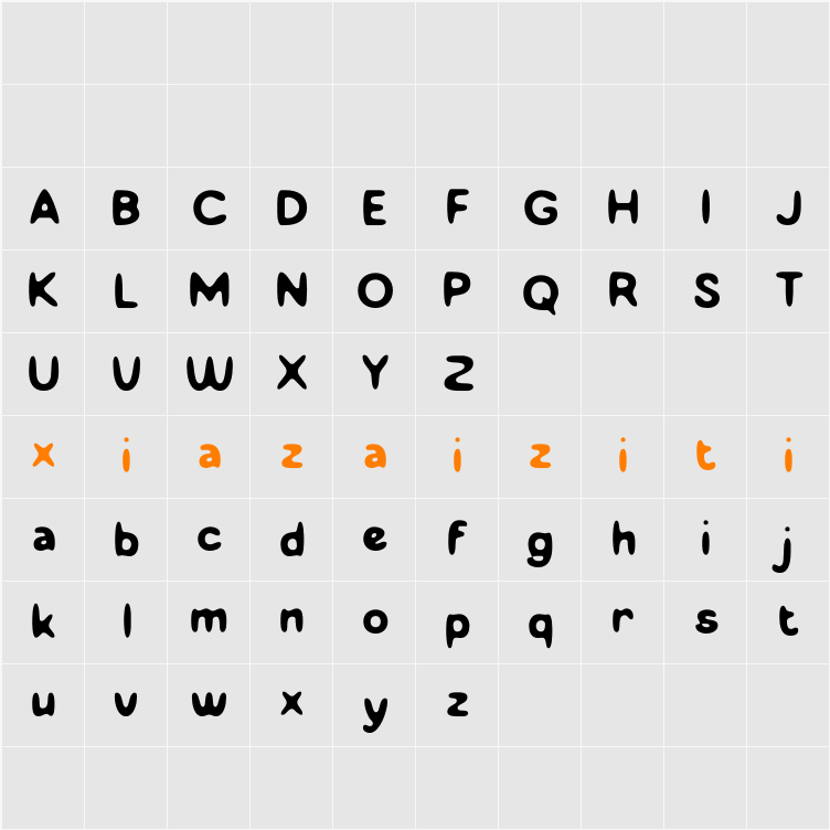 Agiven Blur Demo 字符映射表