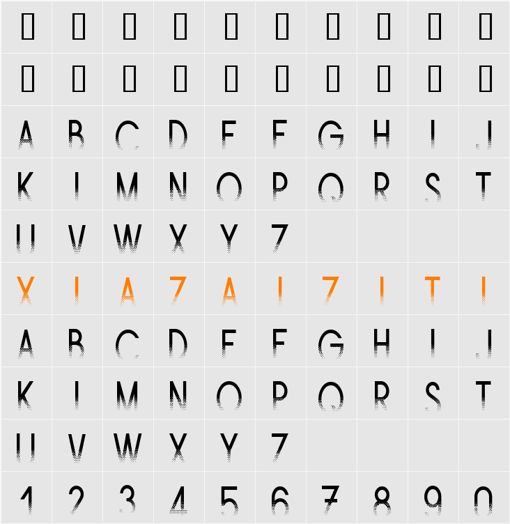 Ams Trame 字符映射表