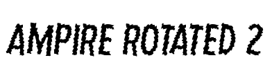 Ampire Rotated 2 字体预览图