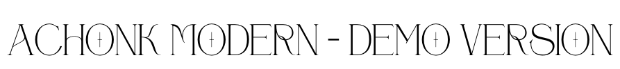Achonk Modern - Demo Version