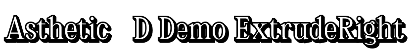 Asthetic 3D Demo ExtrudeRight