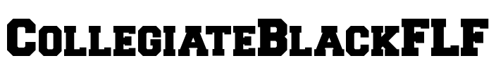 CollegiateBlackFLF 字体预览图