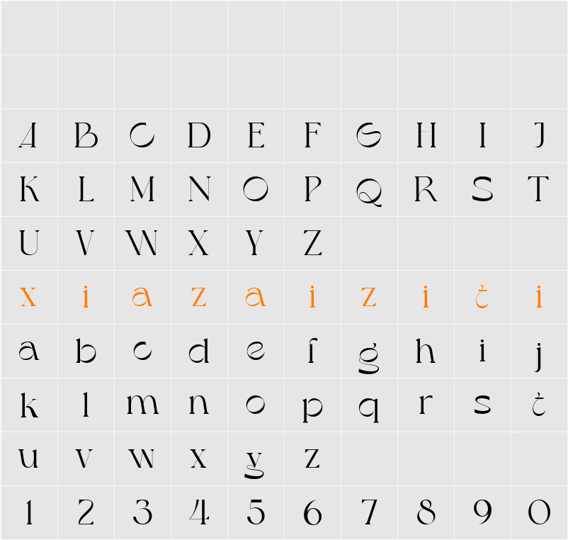 Austin City 字符映射表