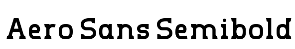 Aero Sans Semibold
