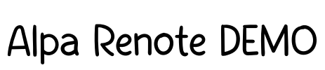 Alpa Renote DEMO
