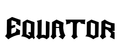 Equator 字体预览图