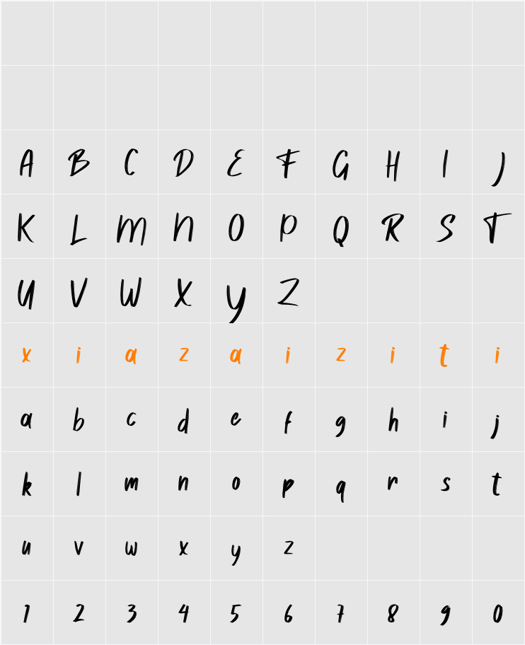 Ramsha 字符映射表