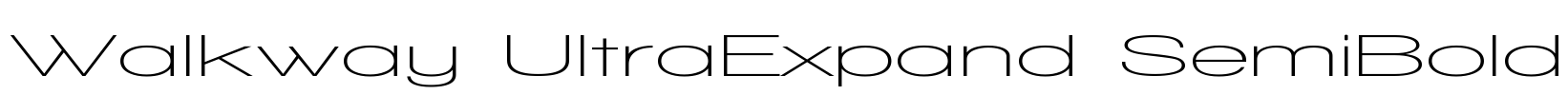 Walkway UltraExpand SemiBold