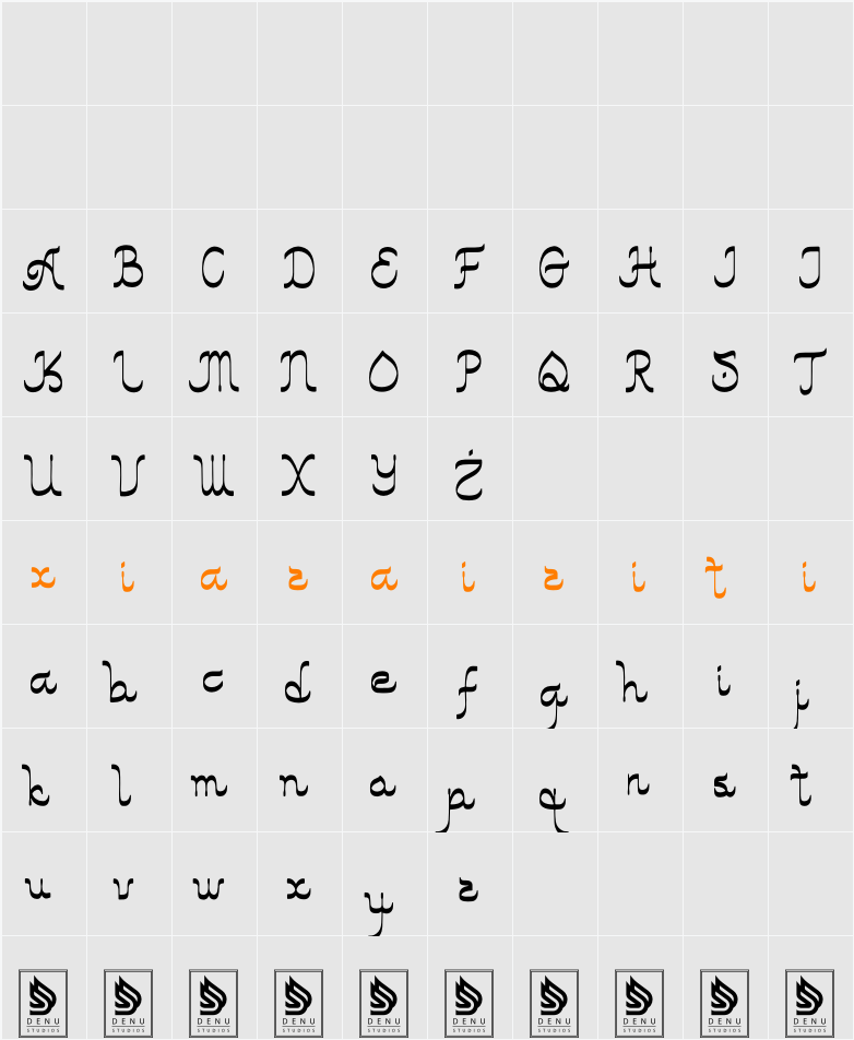 Al Hidayah 字符映射表