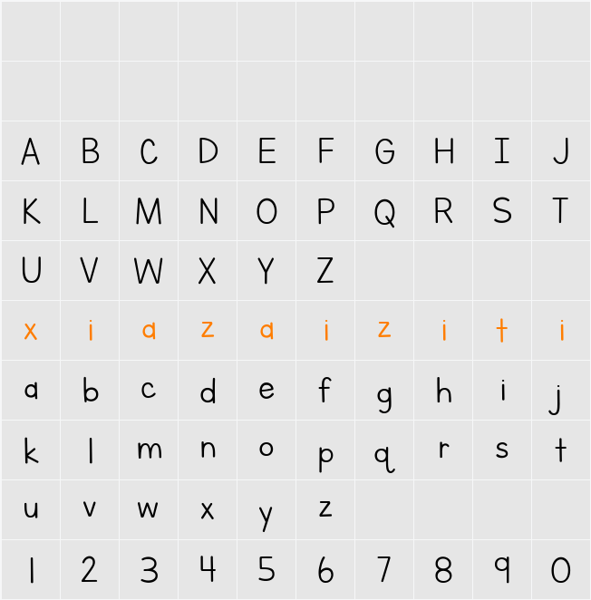 Letters for Learners 字符映射表
