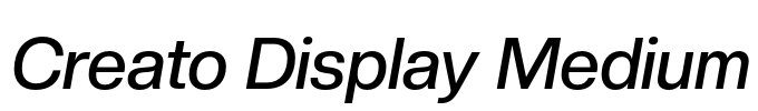 Creato Display Medium