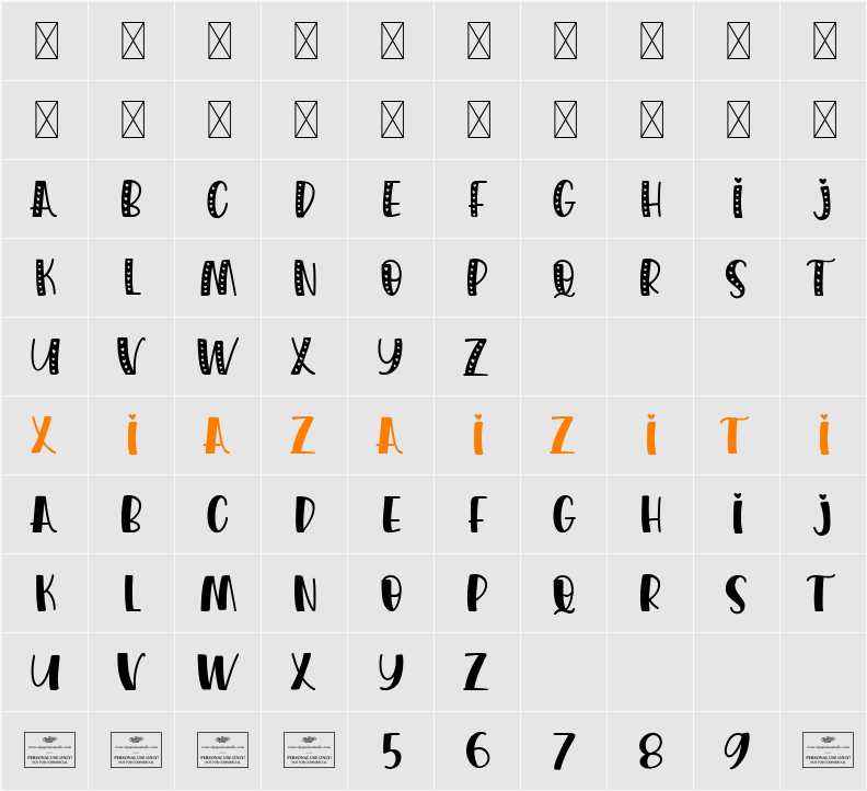 Harmonize 字符映射表