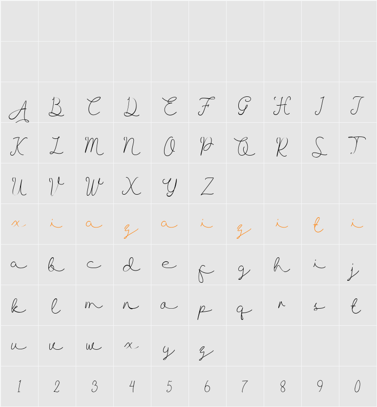 Allise 字符映射表