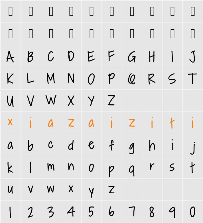 Alpine Script 字符映射表