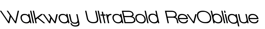 Walkway UltraBold RevOblique