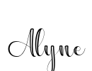 Alyne 字体预览图