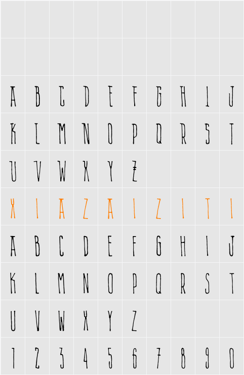 Alien Playlist 字符映射表