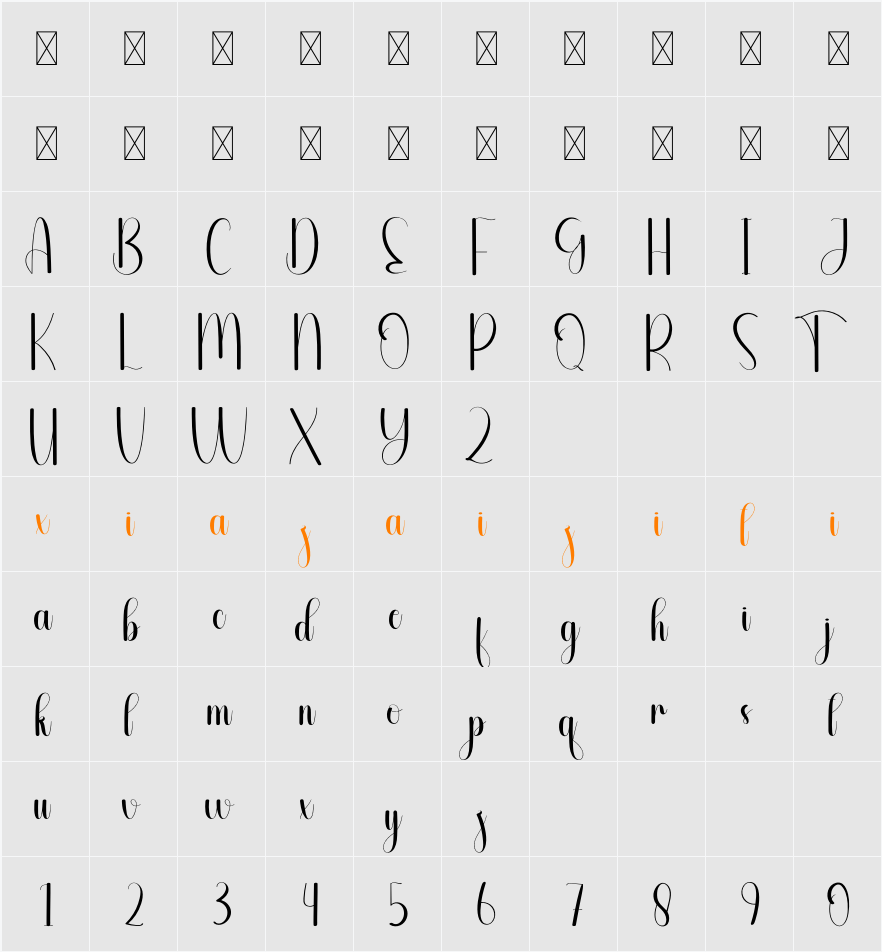 Blancing 字符映射表