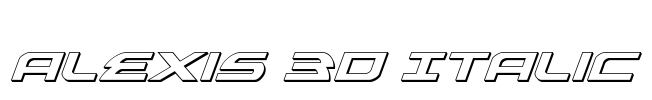Alexis 3D Italic