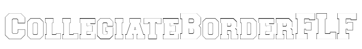 CollegiateBorderFLF 字体预览图