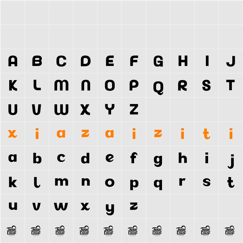 Akuina ExtBd 字符映射表