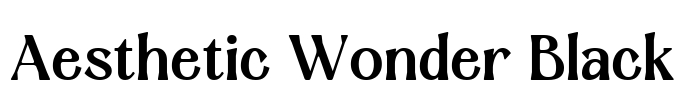 Aesthetic Wonder Black