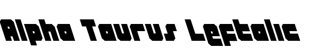 Alpha Taurus Leftalic